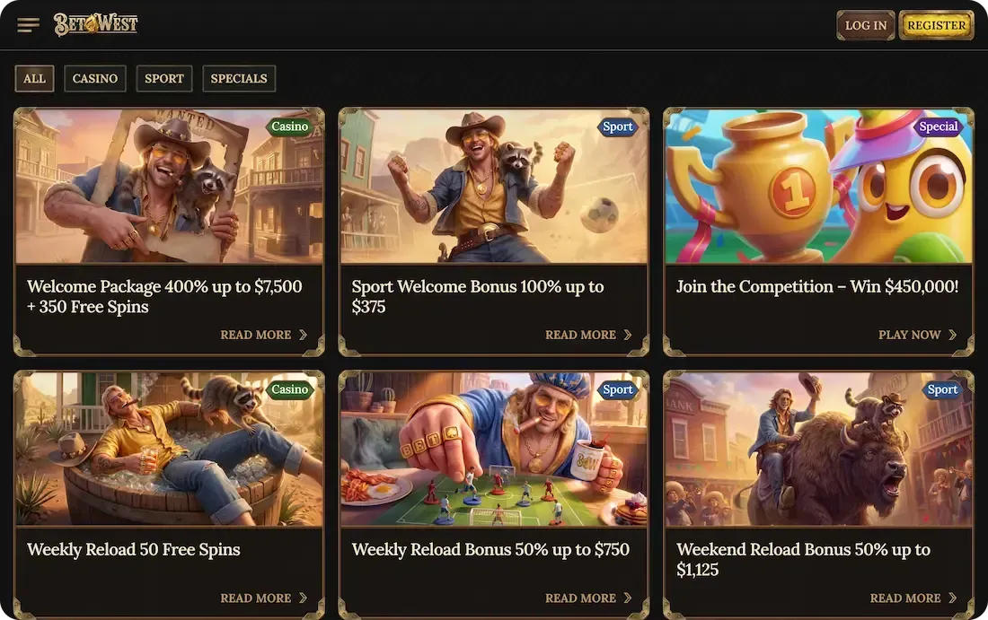 Betwest Bonus